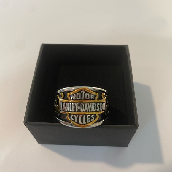 Harley Davidson motorcycle stainless steel ring. - Picture 9 of 11